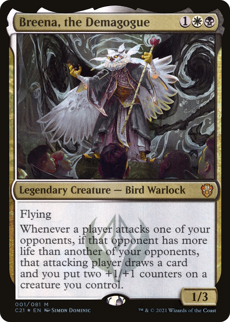 Breena, the Demagogue (C21-001)  Foil - Commander 2021