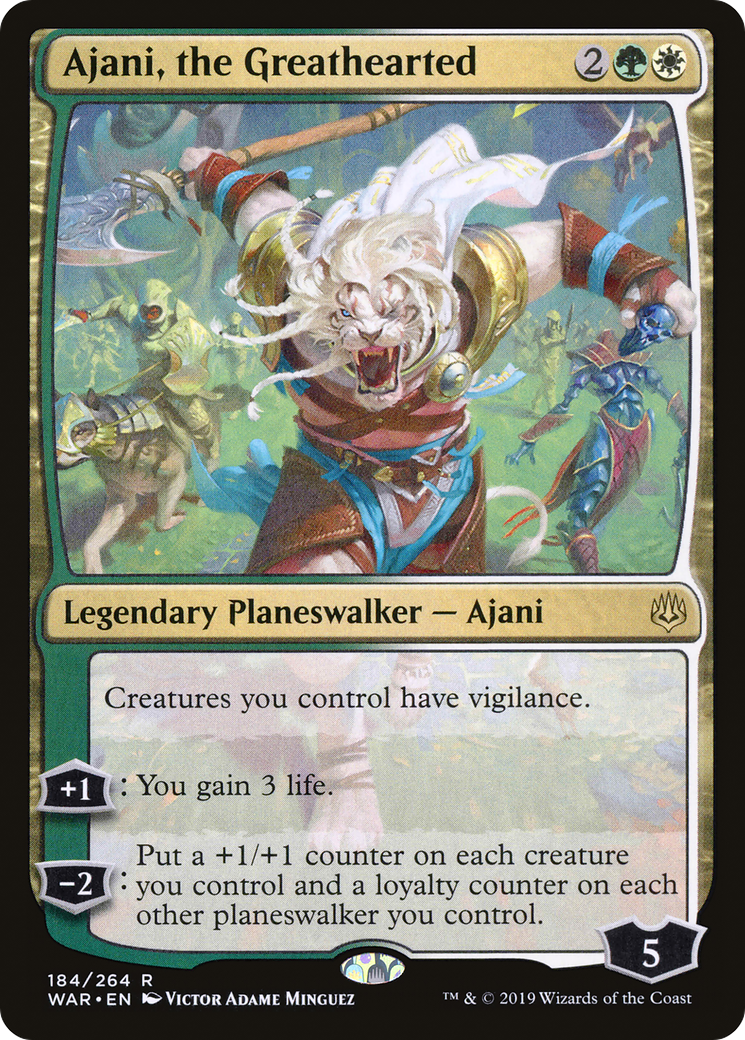 Ajani, the Greathearted (WAR-184)  - War of the Spark