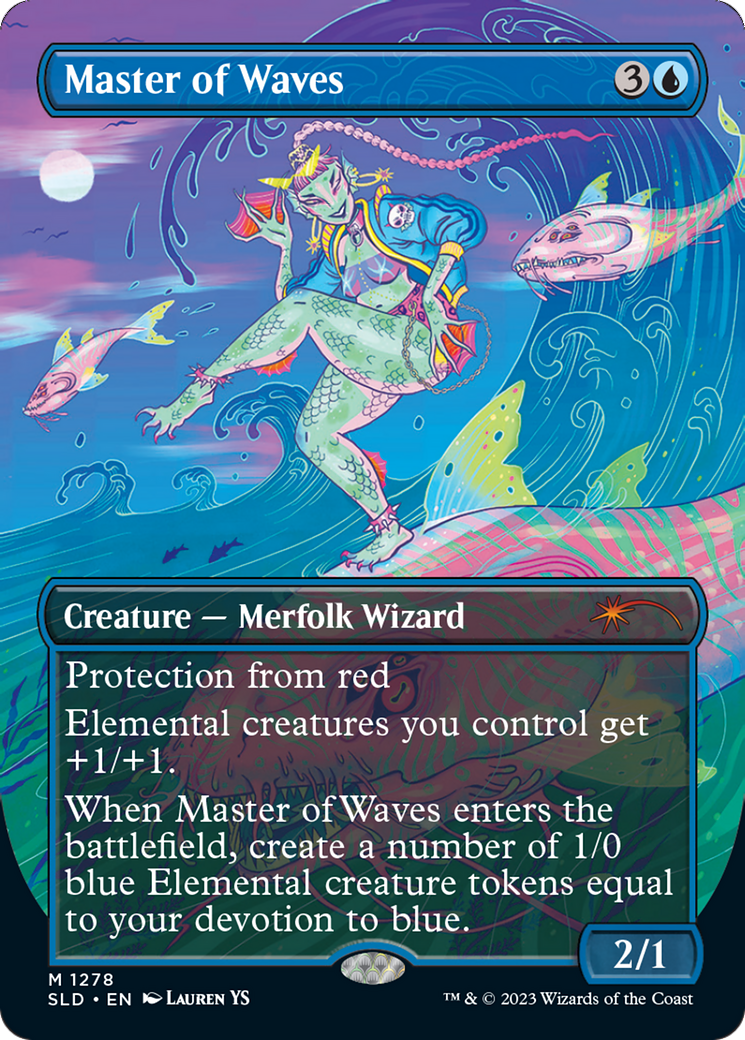 Master of Waves (SLD-1278)  - Secret Lair Drop (Borderless)
