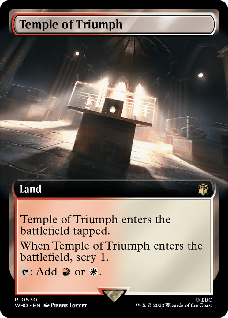 Temple of Triumph (Extended Art) (WHO-530)  - Doctor Who: (Extended Art)