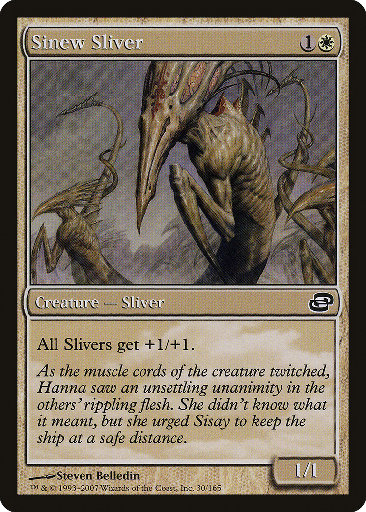 Sinew Sliver (PLC-030)  Foil - Planar Chaos: (colorshifted)