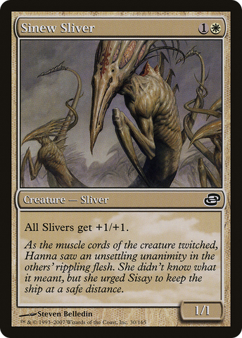 Sinew Sliver (PLC-030)  Foil - Planar Chaos: (colorshifted)