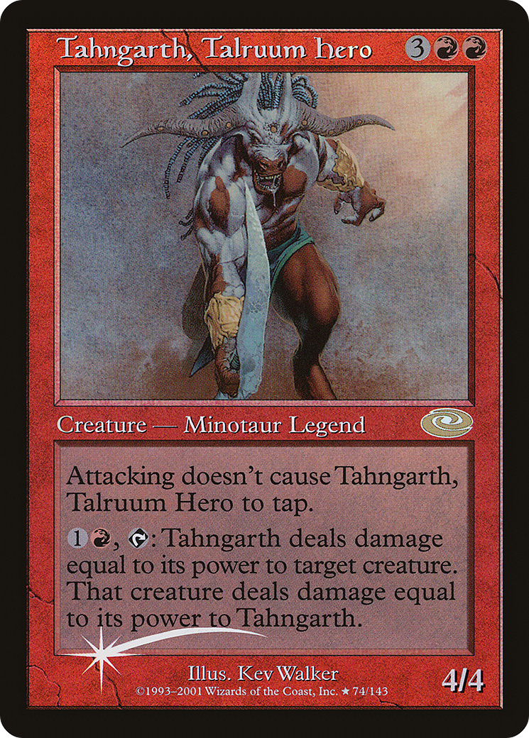 Tahngarth, Talruum Hero (Alt. Art Foil) (PLS-074)  Foil - Planeshift