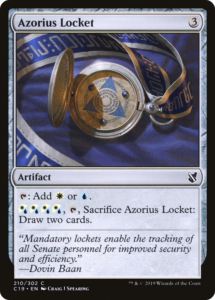 Azorius Locket (C19-210)  - Commander 2019