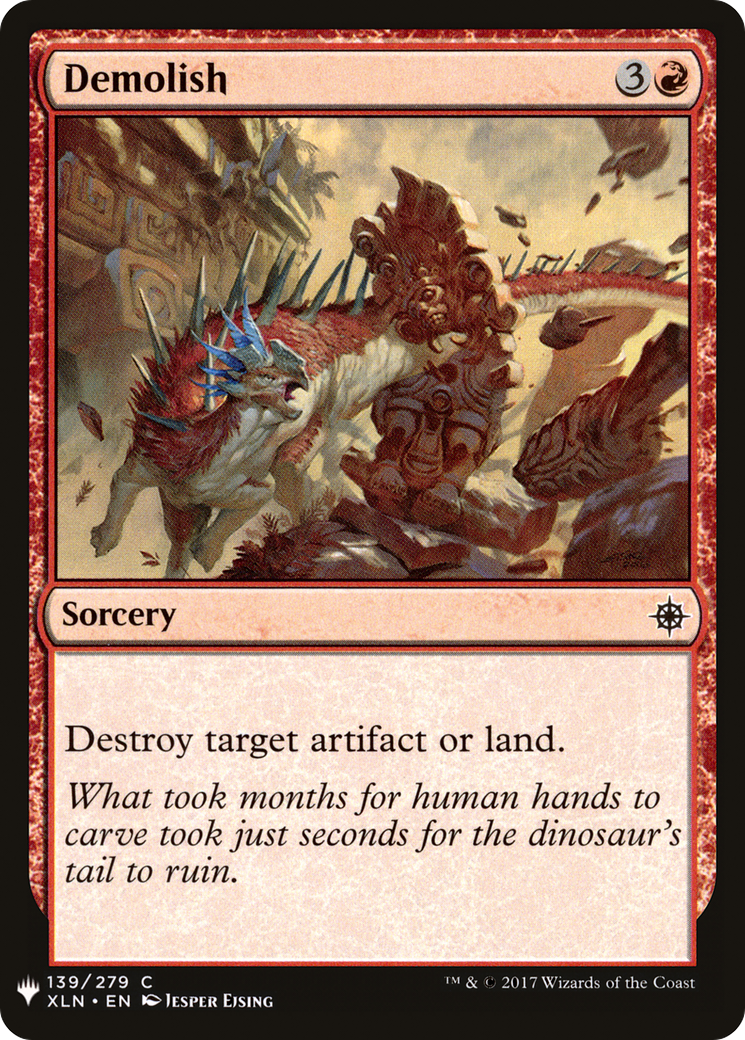 Demolish (LIST-139)  - The List