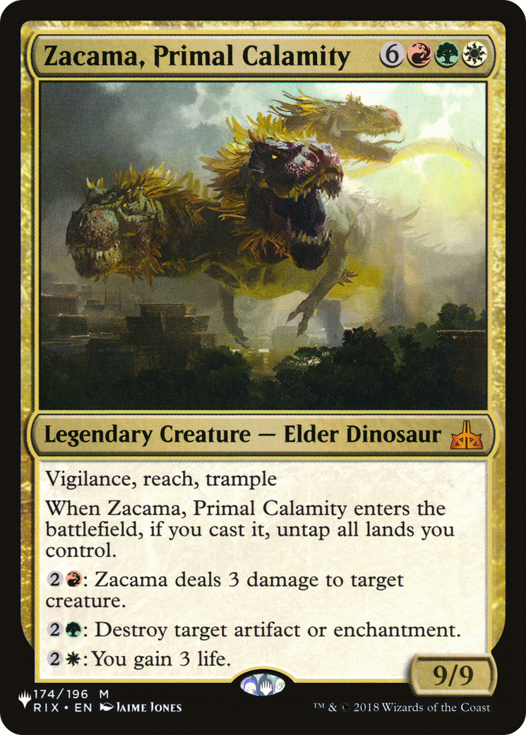 Zacama, Primal Calamity (LIST-174/196)  - The List