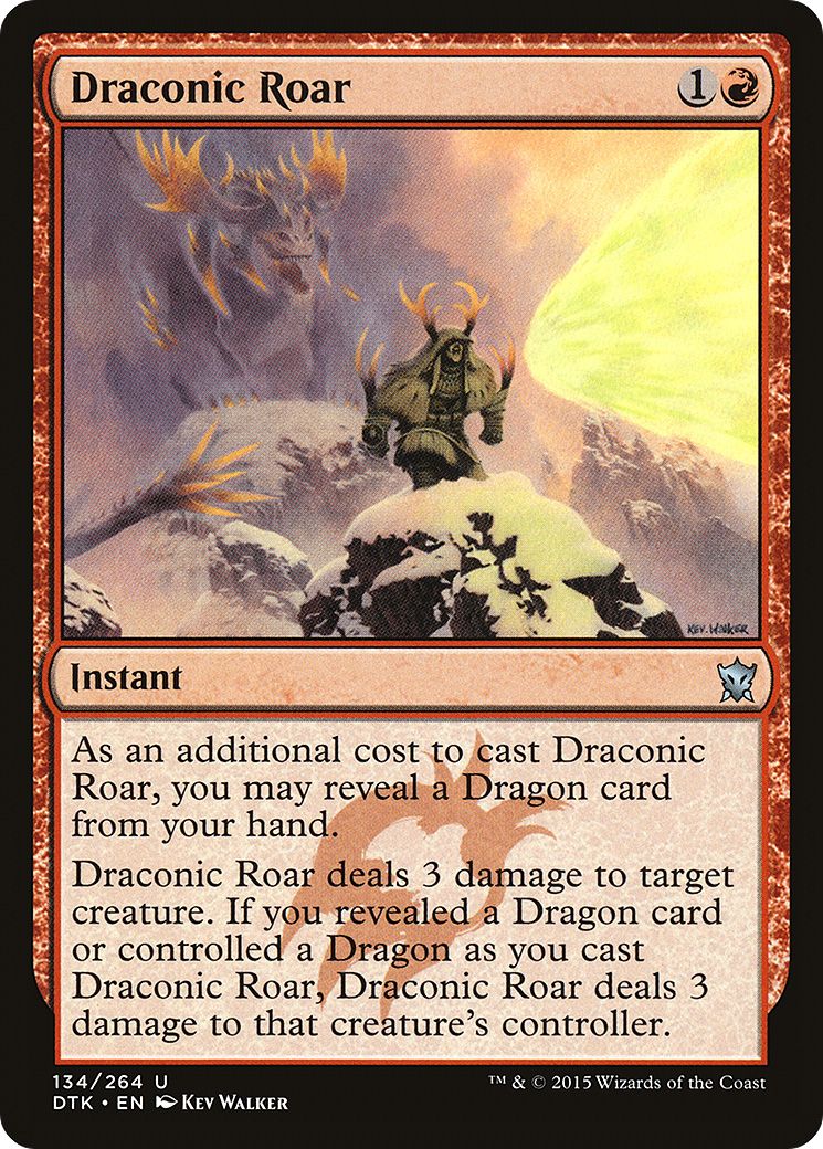 Draconic Roar (DTK-134)  Foil - Dragons of Tarkir