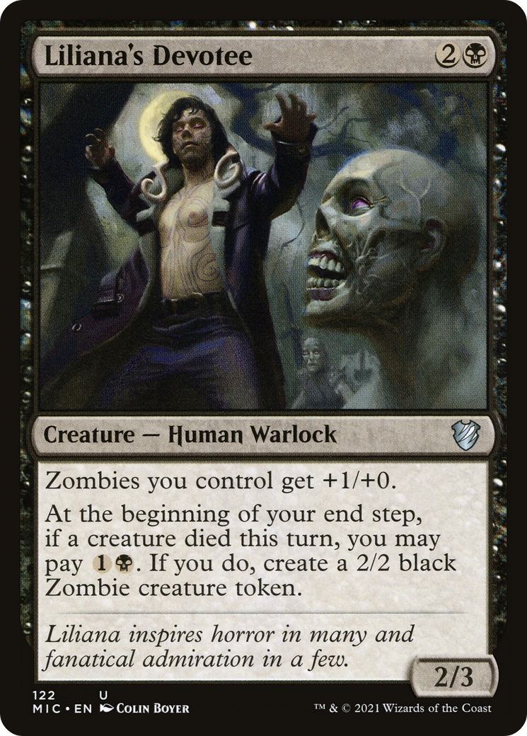 Liliana's Devotee (MIC-122)  - Midnight Hunt Commander