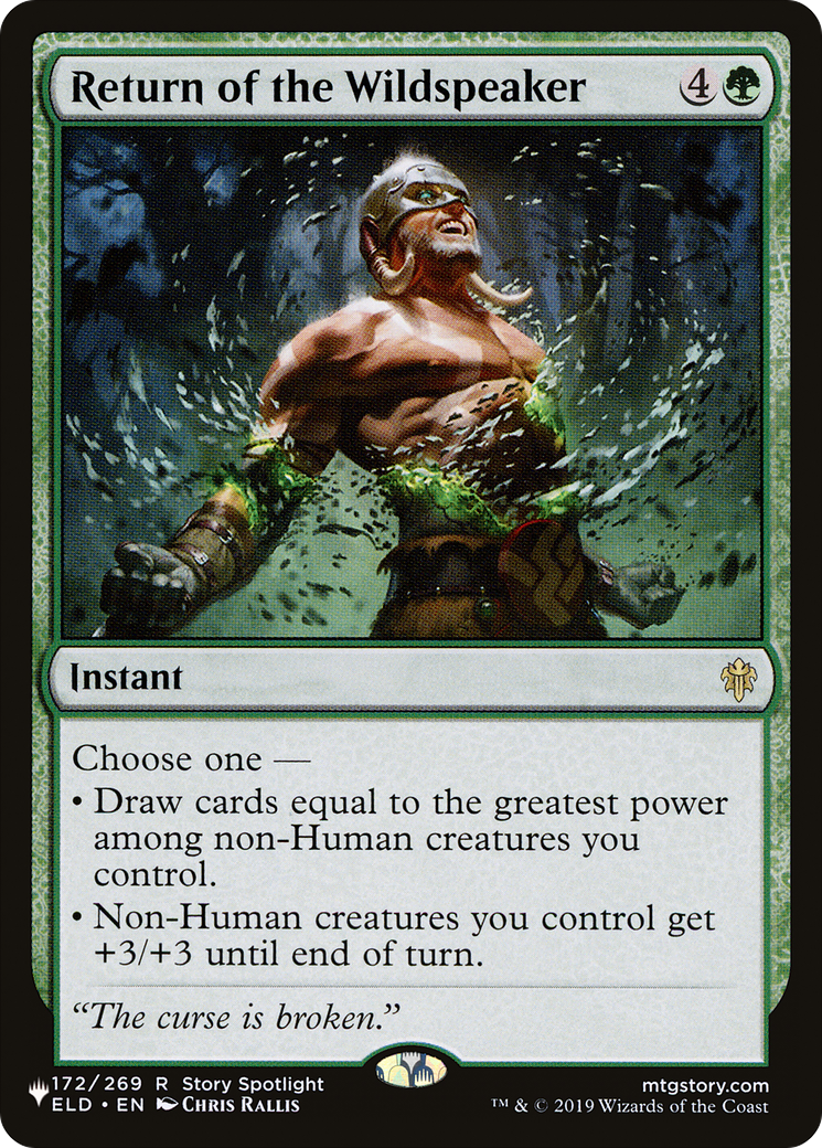 Return of the Wildspeaker (LIST-172/269)  - The List