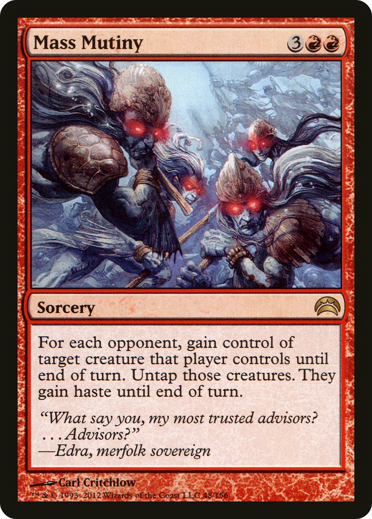 Mass Mutiny (PC2-048)  Foil - Planechase 2012
