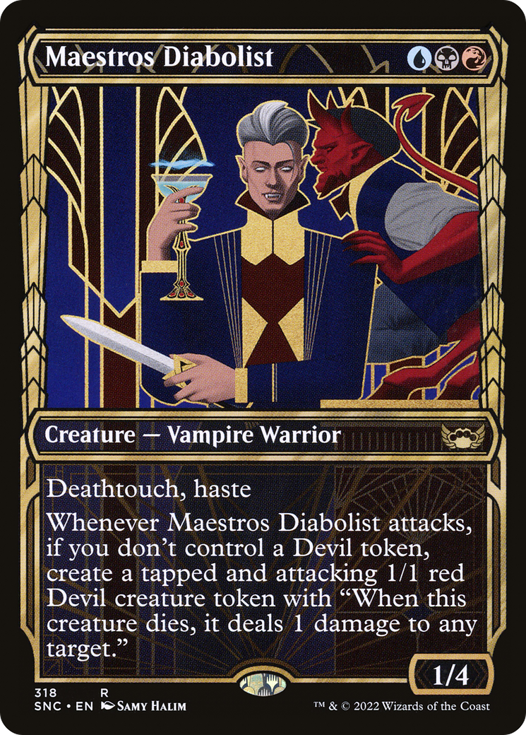 Maestros Diabolist (Showcase) (SNC-318)  Foil - Streets of New Capenna: (Showcase)
