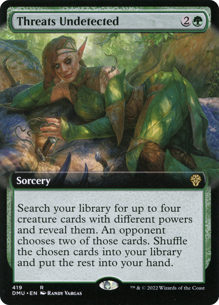 Threats Undetected (Extended Art) (DMU-419)  Foil - Dominaria United: (Extended Art)