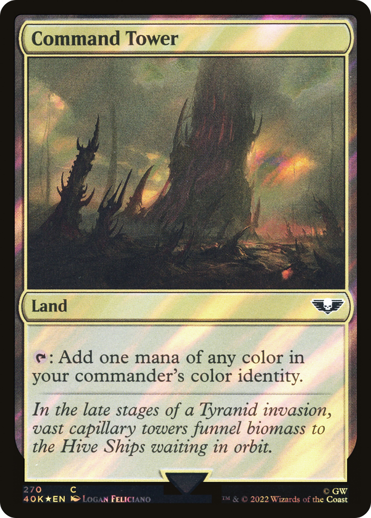 Command Tower (270) (Surge Foil) (40K-270)  Foil - Warhammer 40,000 Commander