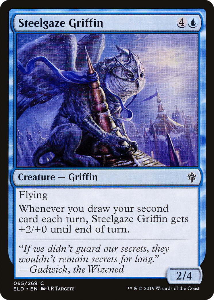 Steelgaze Griffin (ELD-065) - Throne of Eldraine Foil
