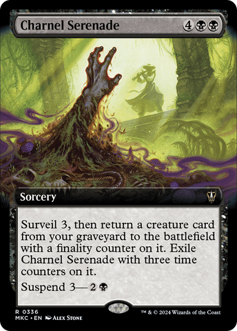 Charnel Serenade (Extended Art) (MKC-336)  - Murders at Karlov Manor Commander: (Extended Art)