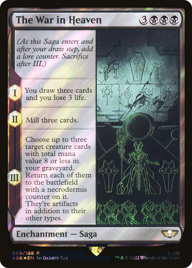 The War in Heaven (Surge Foil) (40K-069) - Warhammer 40,000 Commander Foil