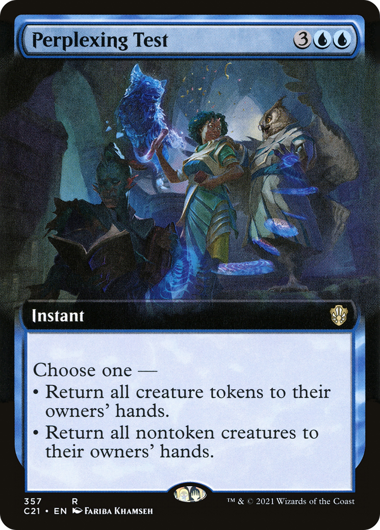 Perplexing Test (Extended Art) (C21-357)  - Commander 2021: (Extended Art)