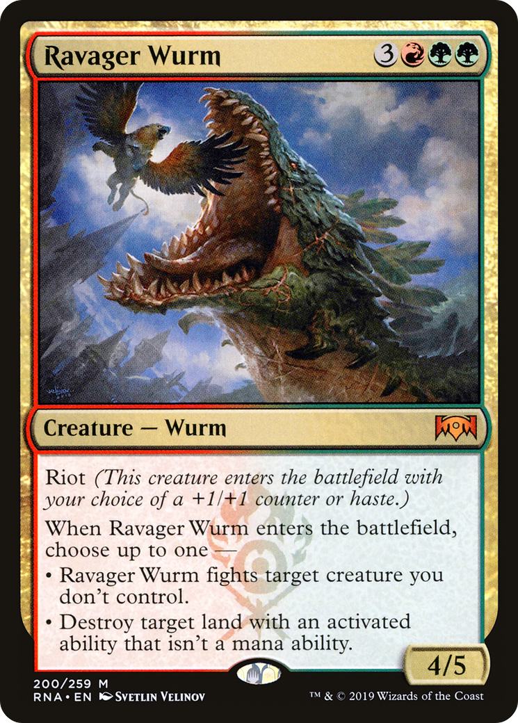 Ravager Wurm (RNA-200)  Foil - Ravnica Allegiance