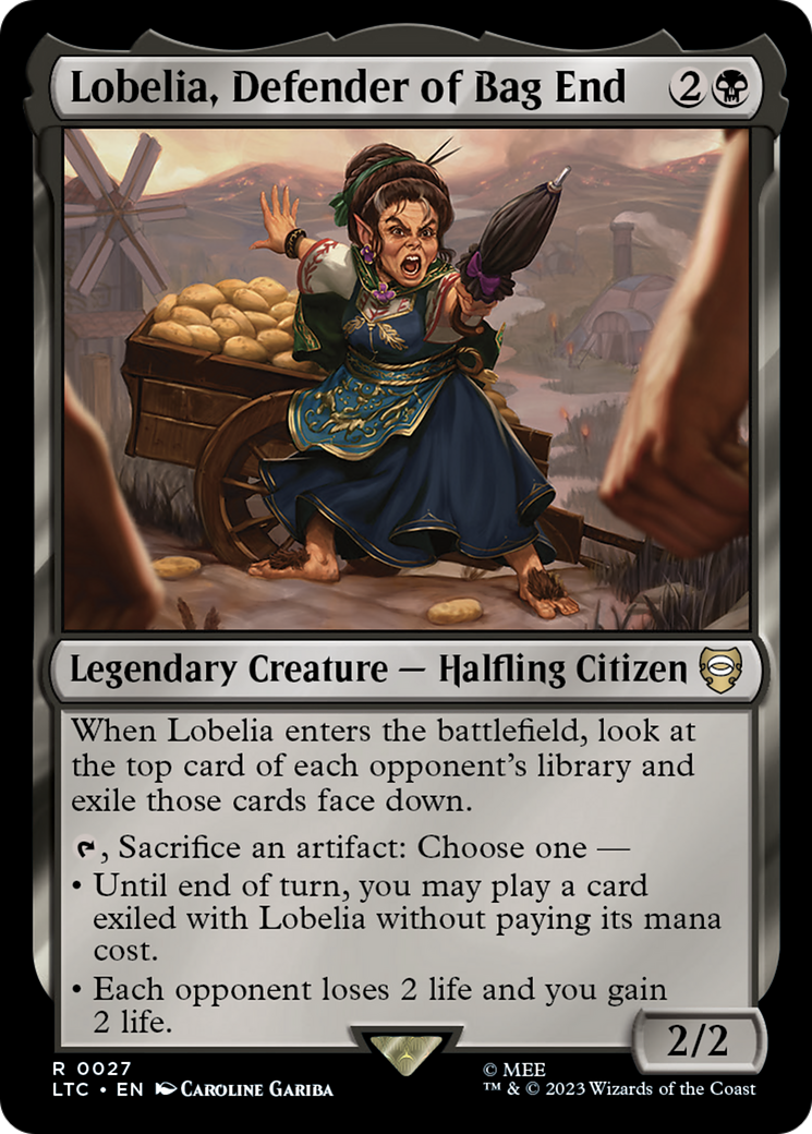 Lobelia, Defender of Bag End (LTC-027)  - Tales of Middle-earth Commander