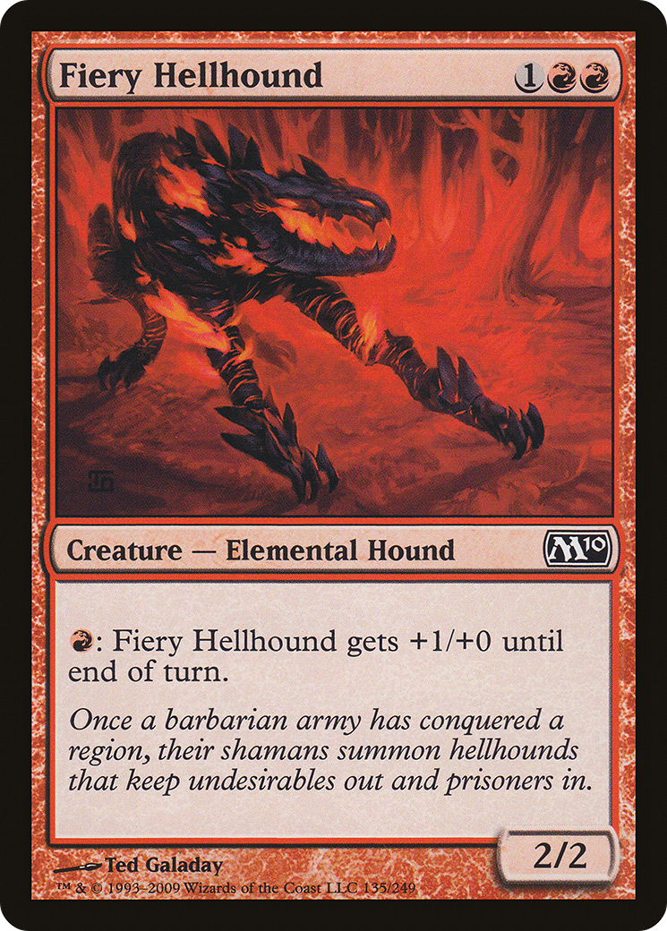 Fiery Hellhound (M10-135)  - Magic 2010