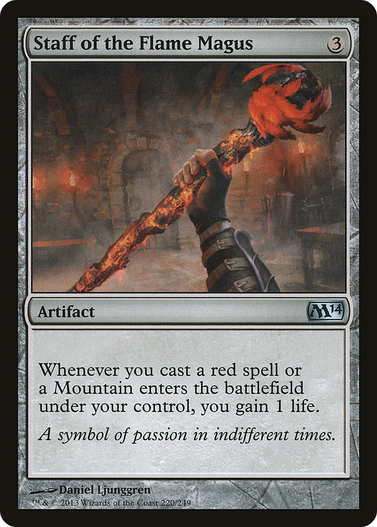 Staff of the Flame Magus (M14-220)  - Magic 2014