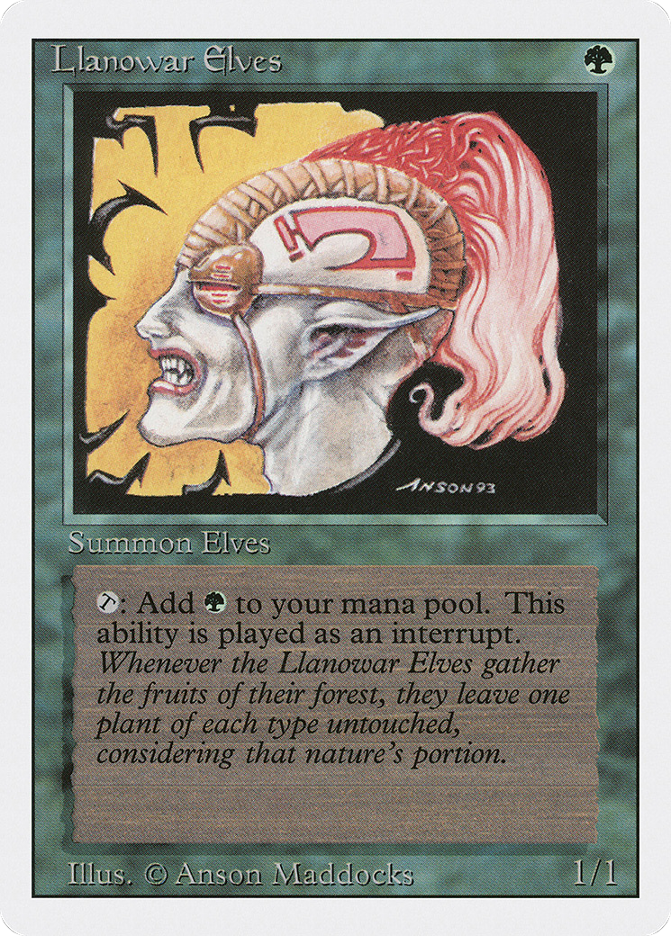 Llanowar Elves (3ED-)  - Revised Edition
