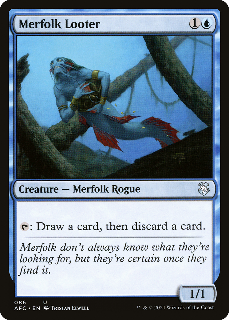 Merfolk Looter (AFC-086) - Adventures in the Forgotten Realms Commander