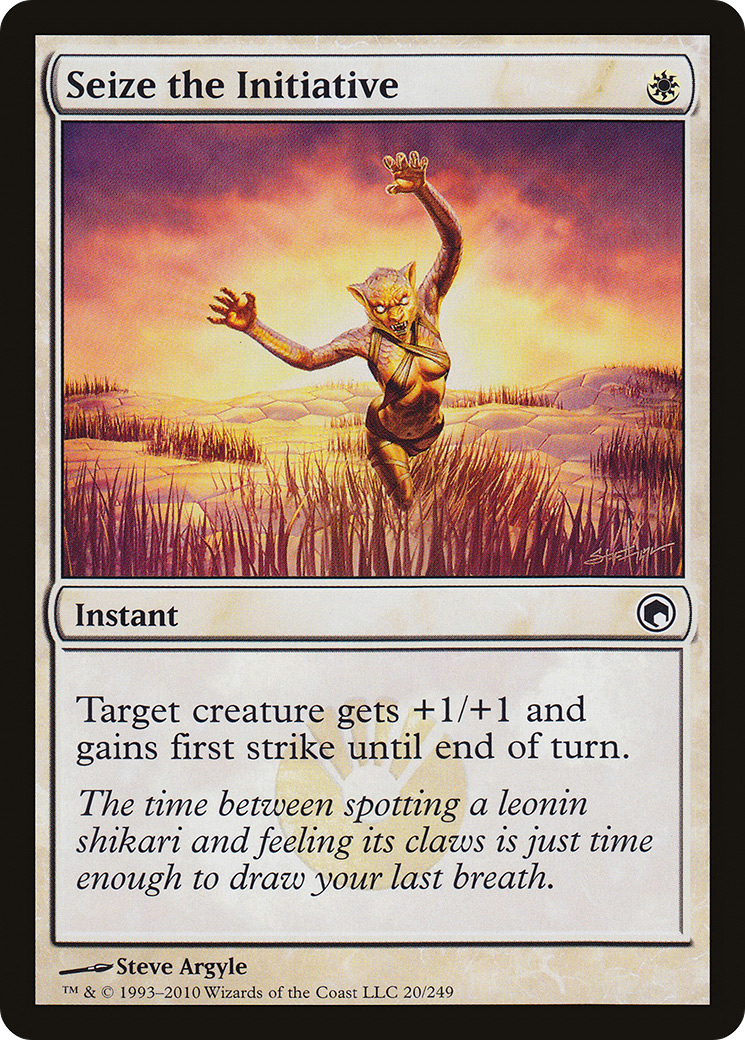 Seize the Initiative (SOM-020)  - Scars of Mirrodin