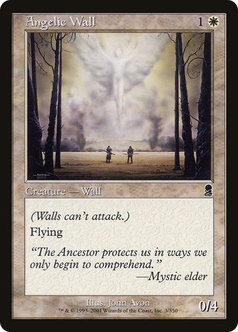 Angelic Wall (ODY-003)  Foil - Odyssey
