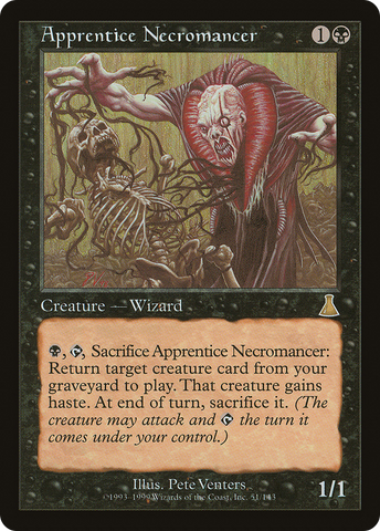 Apprentice Necromancer (UDS-051)  Foil - Urza's Destiny