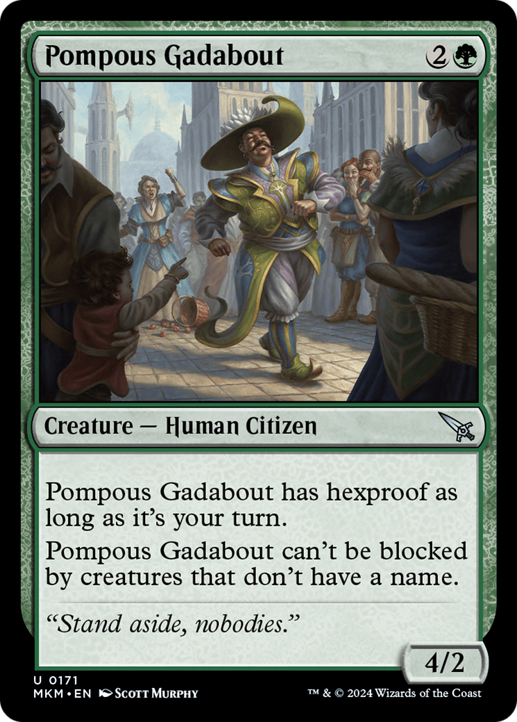 Pompous Gadabout (MKM-171)  Foil - Murders at Karlov Manor