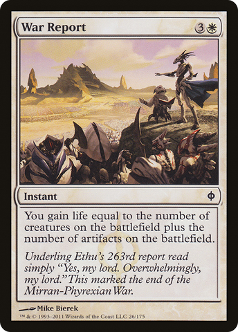 War Report (NPH-026)  - New Phyrexia