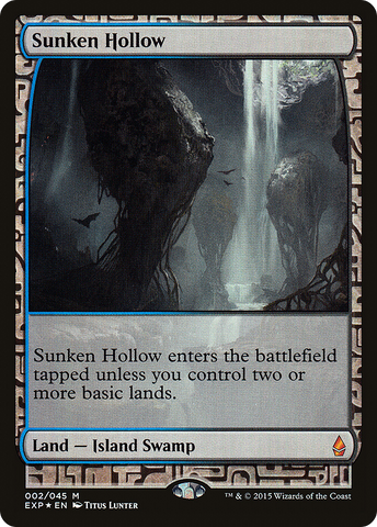 Sunken Hollow (EXP-002)  Foil - Zendikar Expeditions