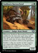 Stubborn Burrowfiend (OTJ-184)  Foil - Outlaws of Thunder Junction