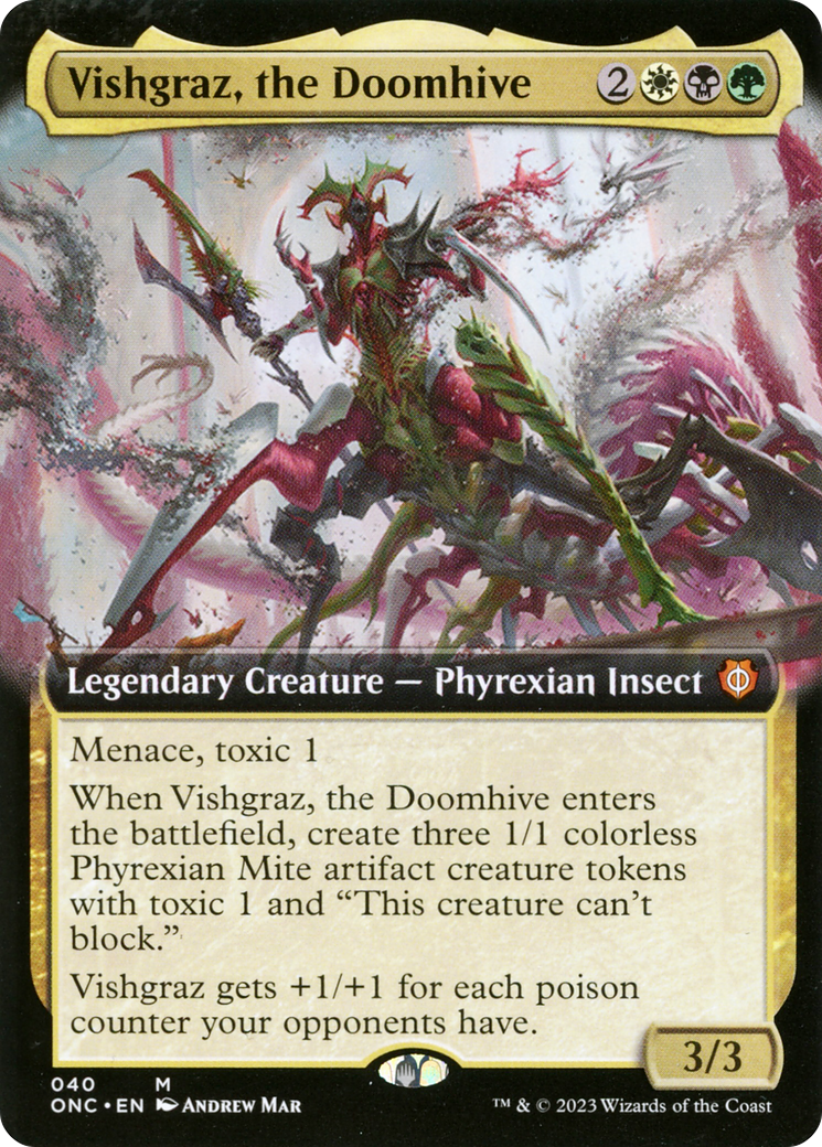 Vishgraz, the Doomhive (Extended Art) (ONC-040)  Foil - Phyrexia: All Will Be One Commander: (Extended Art)