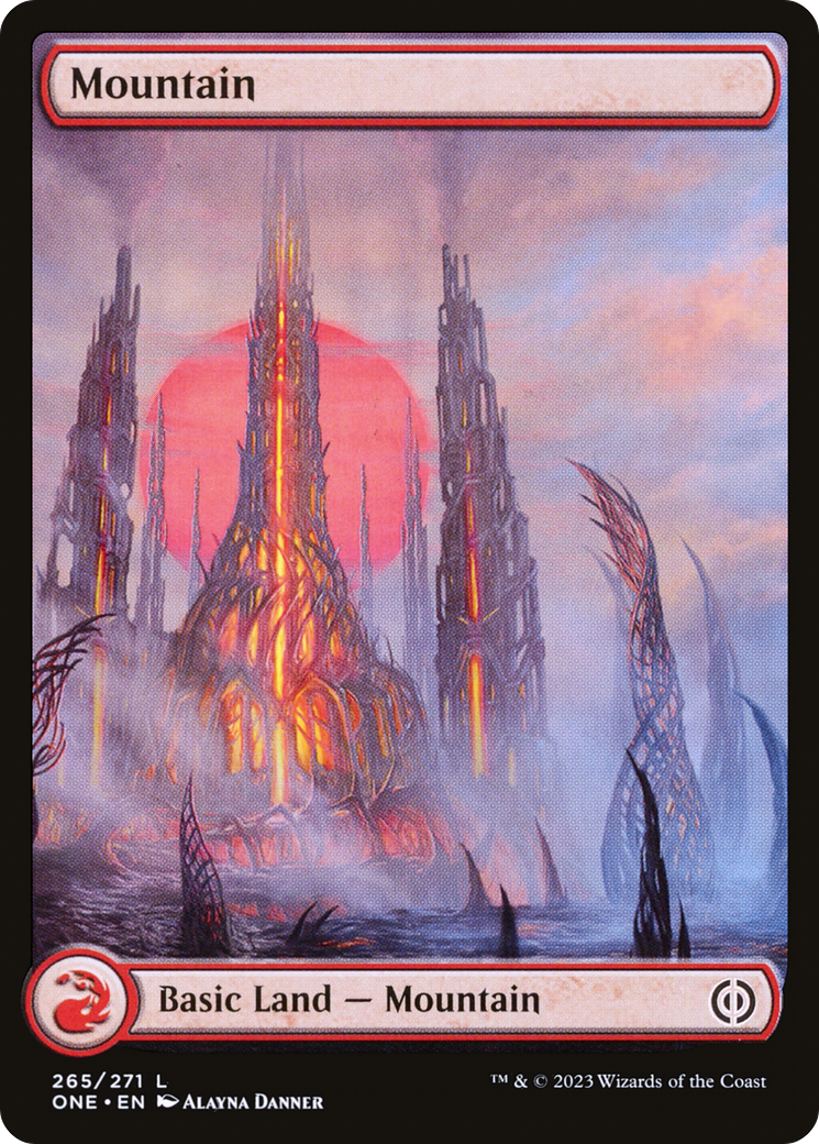 Mountain (265) - Full Art (ONE-265)  Foil - Phyrexia: All Will Be One