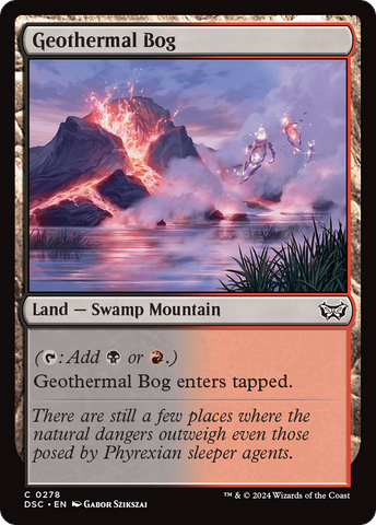 Geothermal Bog (DSC-278)  - Duskmourn: House of Horror Commander