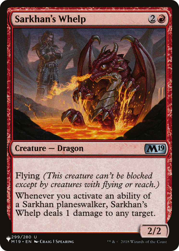 Sarkhan's Whelp (LIST-M19-299)  - The List