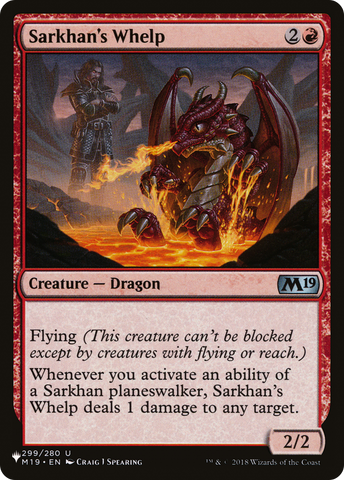 Sarkhan's Whelp (LIST-M19-299)  - The List