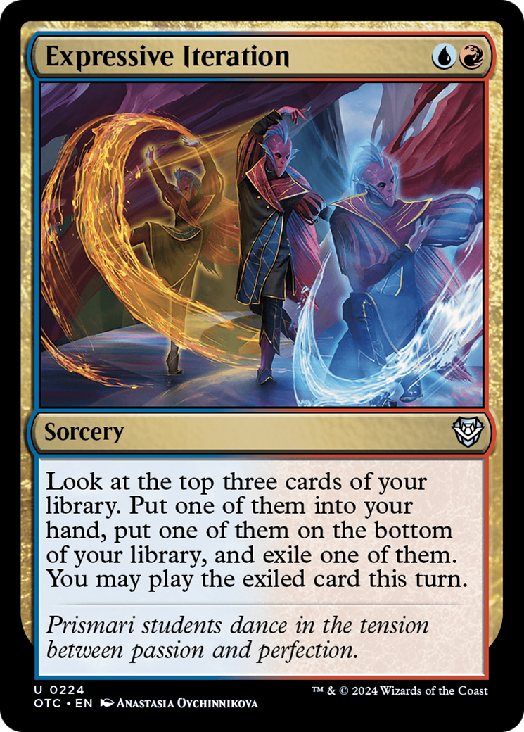 Expressive Iteration (OTC-224)  - Outlaws of Thunder Junction Commander