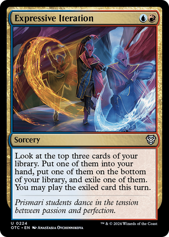 Expressive Iteration (OTC-224)  - Outlaws of Thunder Junction Commander