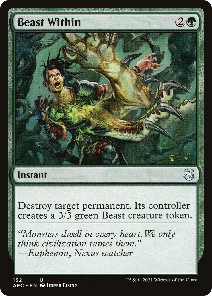Beast Within (AFC-152) - Adventures in the Forgotten Realms Commander