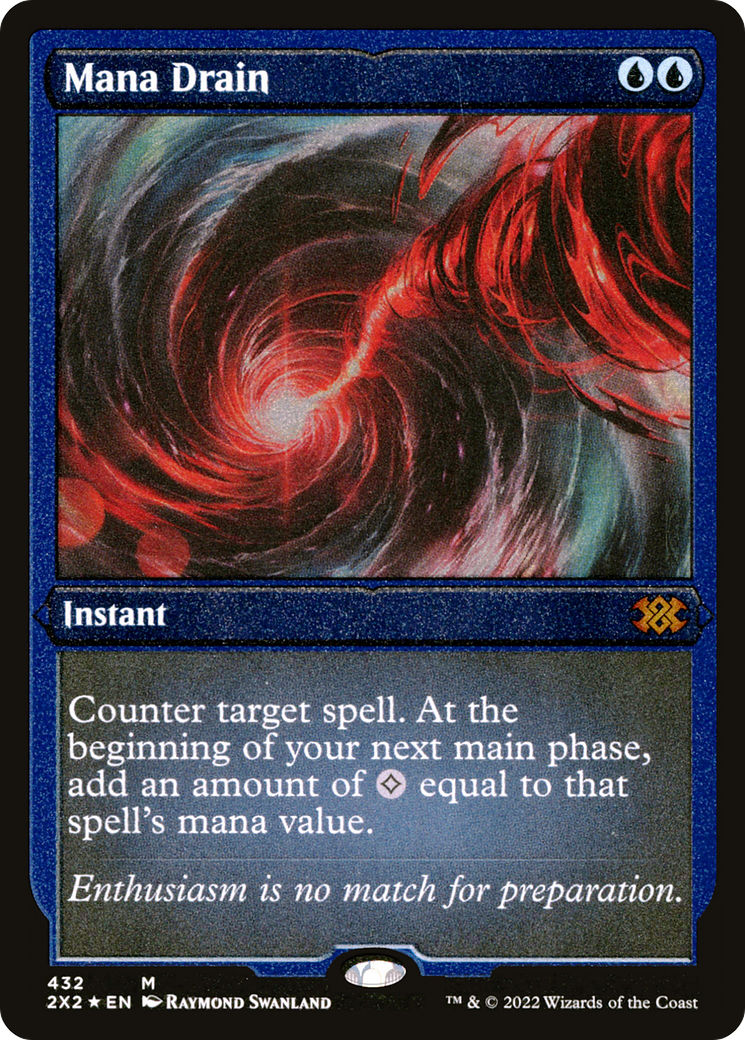 Mana Drain (Foil Etched) (2X2-432)  Foil - Double Masters 2022