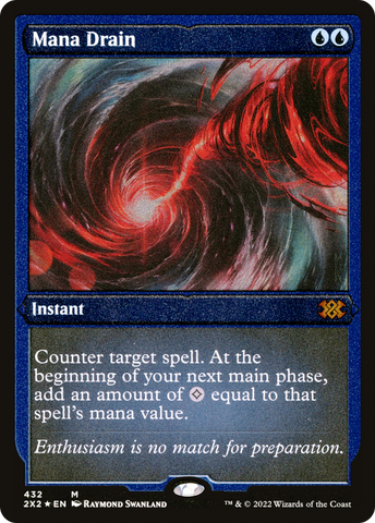 Mana Drain (Foil Etched) (2X2-432)  Foil - Double Masters 2022
