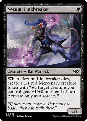 Nezumi Linkbreaker (OTJ-096)  Foil - Outlaws of Thunder Junction