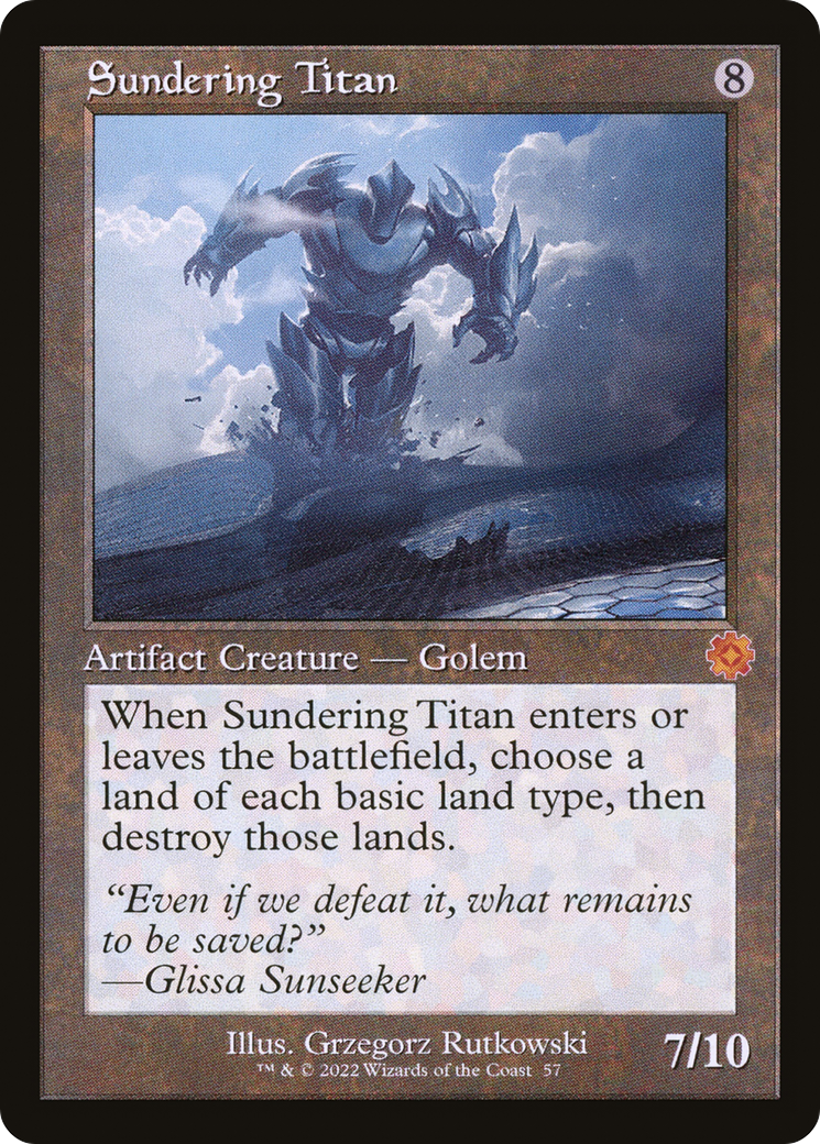 Sundering Titan (BRR-057)  - The Brothers' War Retro Artifacts