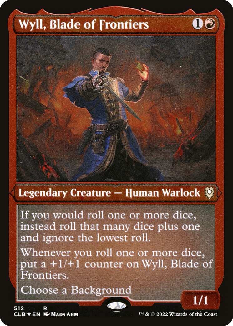 Wyll, Blade of Frontiers (CLB-512)  Etched Foil - Commander Legends: Battle for Baldur's Gate