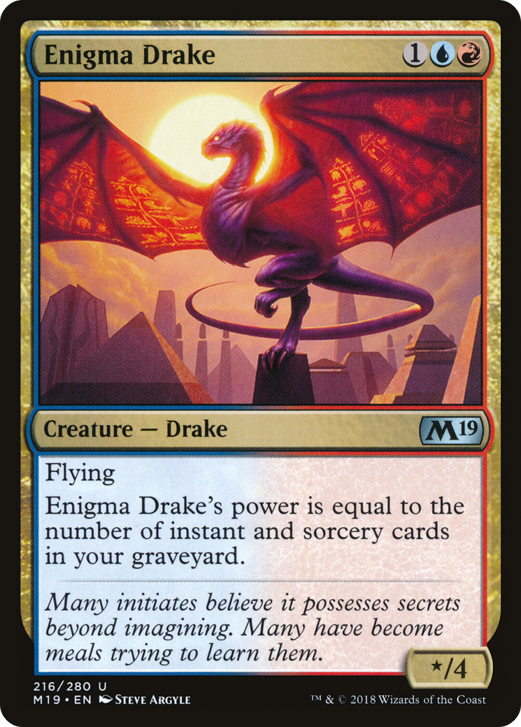 Enigma Drake (M19-216)  - Core Set 2019