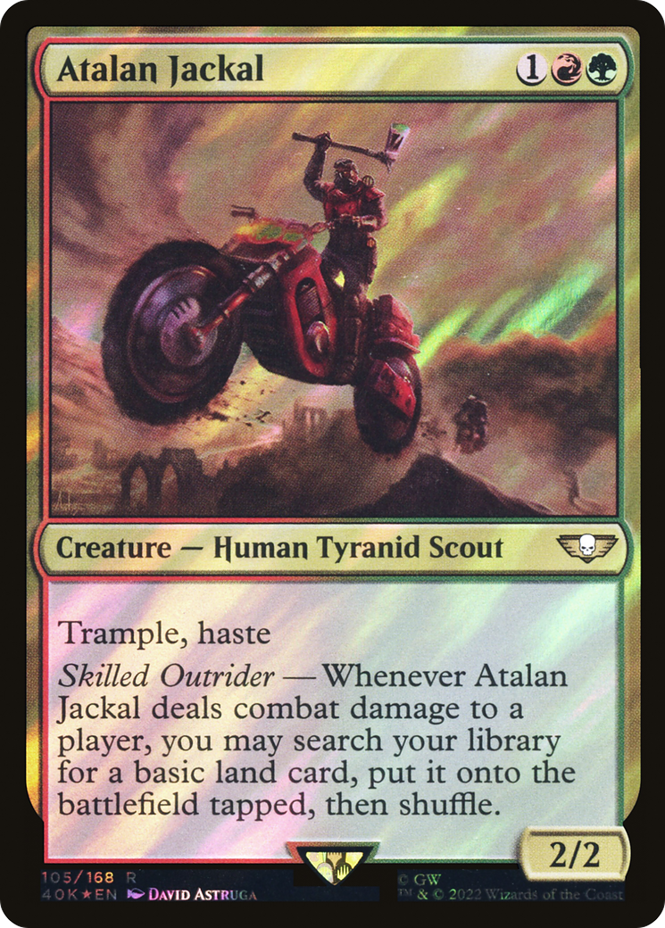 Atalan Jackal (Surge Foil) (40K-105)  Foil - Warhammer 40,000 Commander