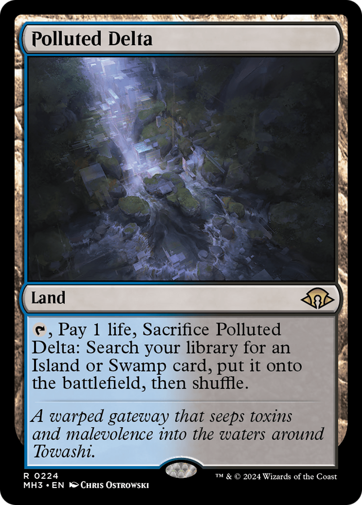 Polluted Delta (MH3-224)  Foil - Modern Horizons 3